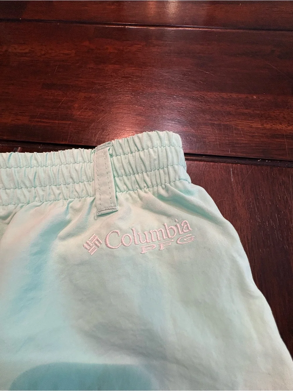 Columbia Mint Green PFG Omni-Shade Shorts/Swimsuit, Youth XL